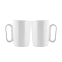 Bele lončene skodelice v kompletu 2 ks 250 ml Fuori – Vialli Design