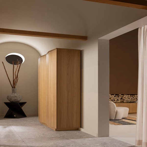 Stranska mizica iz masivne akacije 41x41 cm Ikem – WOOOD-image-1