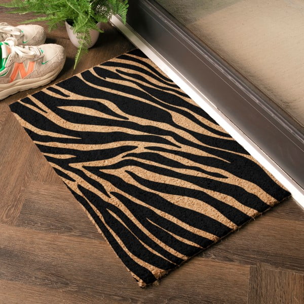 Predpražnik iz kokosovih vlaken 40x60 cm Zebra – Artsy Doormats-image-1