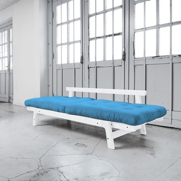 Kavč postelja Karup Step White/Horizon Blue-image-2