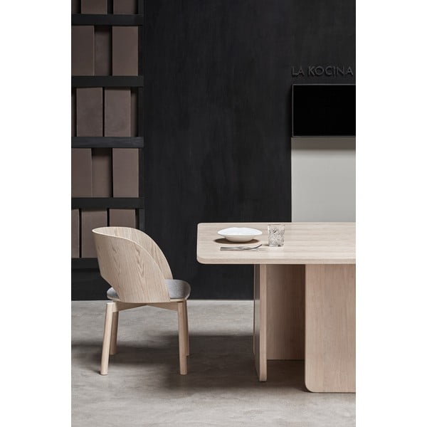 Jedilna miza s jesenovim furnirjem Teulat Arq, 137 x 137 cm-image-1