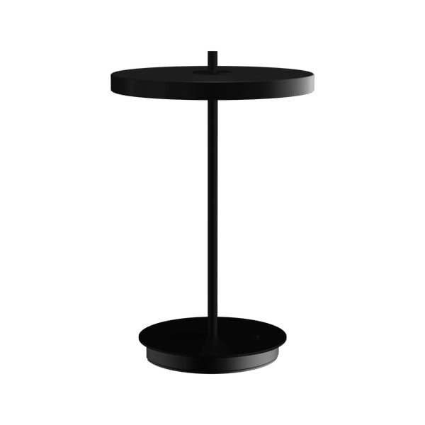 Črna kovinska LED namizna svetilka s kovinskim senčilom (višina 31 cm) Asteria Move – UMAGE