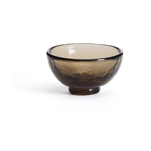 Rjava steklena skledica Sileia – Kave Home