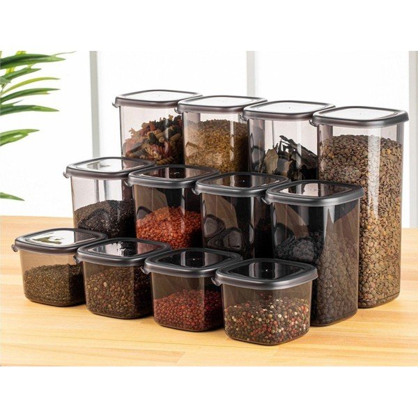 Posode za shranjevanje v kompletu 24 ks živil Fresco – Hermia-image-1