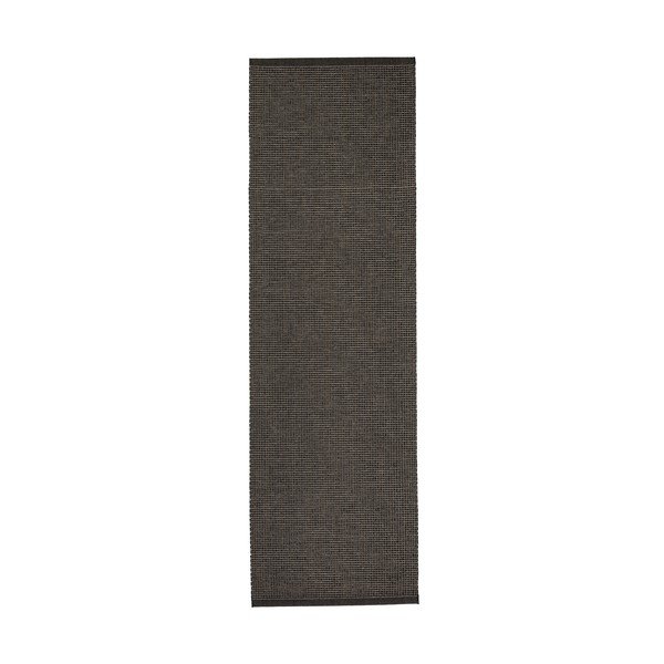 Antracitno siv zunanji in notranji tekač 70x240 cm Emm Black Linen – Pappelina-image-4