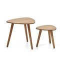 Stranski mizici v kompletu 2 ks iz masivne akacije 60x61 cm Duvani – Kave Home