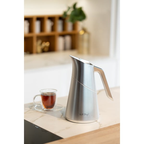 Termoska v mat srebrni barvi 1 l Soho – Vialli Design-image-2