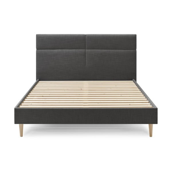 Črna zakonska postelja Bobochic Paris Elyna Light, 180 x 200 cm-image-1