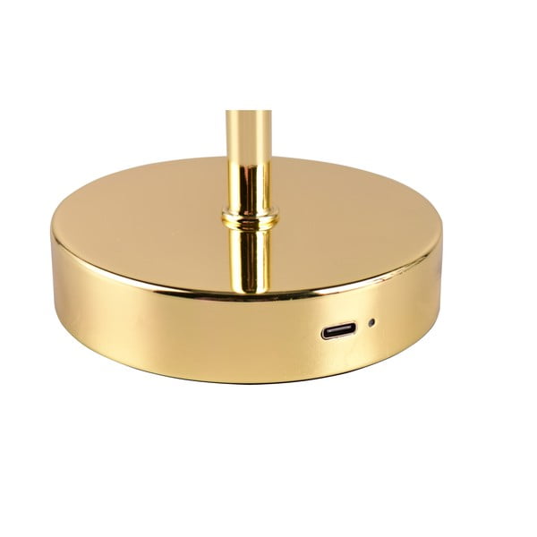 LED zatemnitvena namizna svetilka v zlati barvi (višina 30 cm) Jeff – Reality-image-3