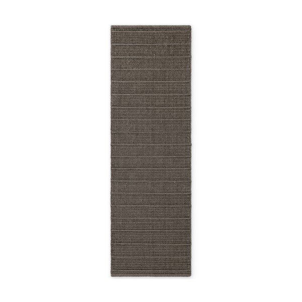 Temno siv/temno rjav ročno tkan volnen tekač 80x250 cm Camden Parker – Ted Baker-image-4