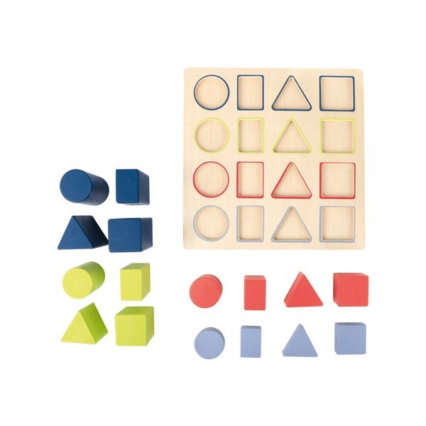 Otroška lesena izobraževalna igra Legler Geometry-image-1