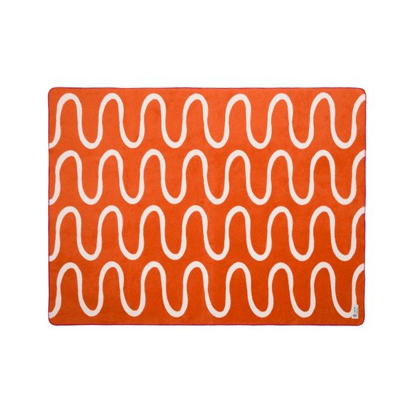 Oranžna odeja 150x200 cm Swirl – noo.ma