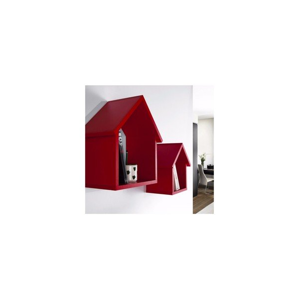Komplet 2 polic Maison, rdeča-image-1