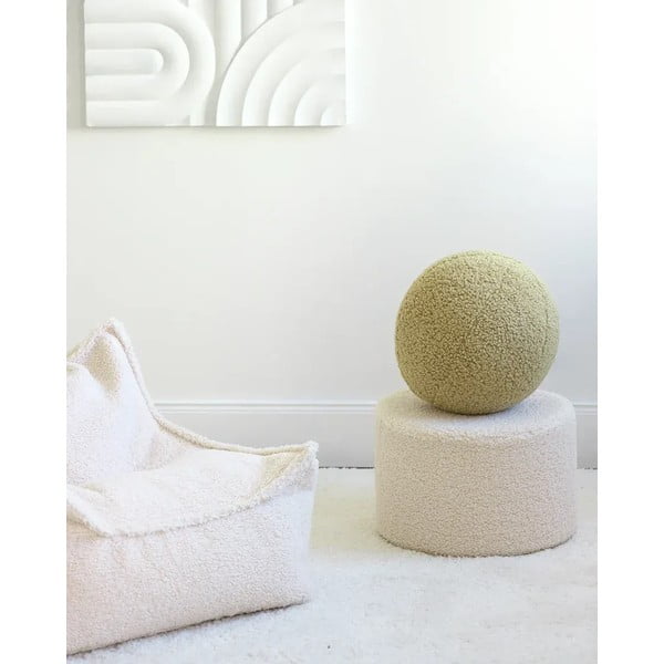 Zelena otroška blazina bouclé Ball – Wigiwama-image-1