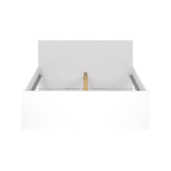 Bela zakonska postelja iz iverne plošče brez letvenega dna 140x200 cm Naia – Tvilum-image-3