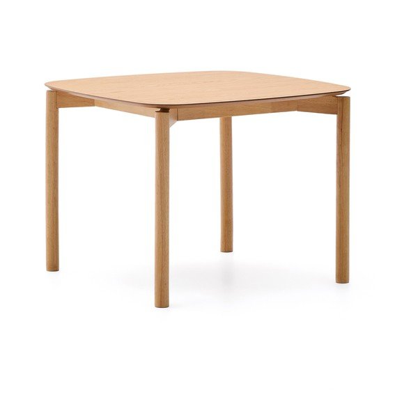 Jedilna miza v jesenovem dekorju 100x100 cm Indara – Kave Home