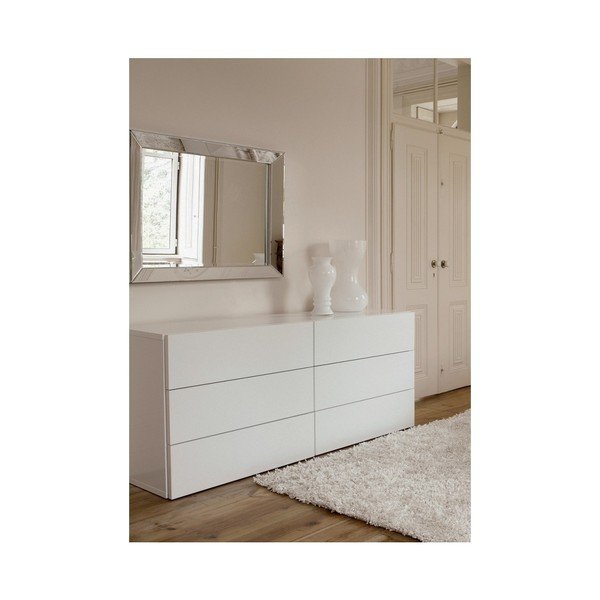 Bela komoda s 6 predali TemaHome Aurora-image-1