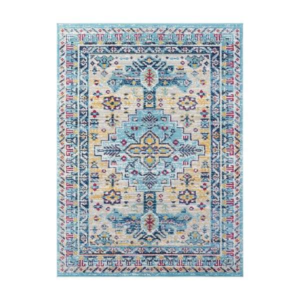 Svetlo modra preproga Nouristan Agha, 80 x 150 cm