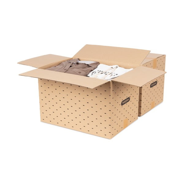 Komplet 2 bež škatel za shranjevanje Compactor Teddy, 42 x 30 cm-image-3