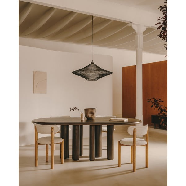 Črna viseča svetilka ø 87 cm Makai – Kave Home-image-2