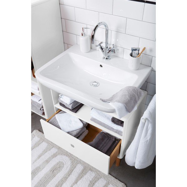 Bela omarica za pod umivalnik 66x45 cm Color Bath – Tom Tailor-image-1