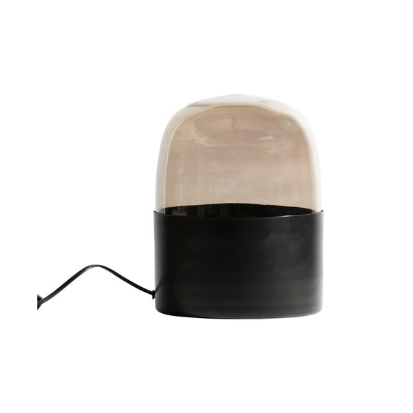 Črna namizna svetilka BePureHome Dome, ø 22 cm