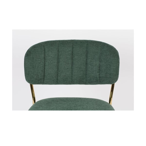 Temno zeleni barski stoli v kompletu 2 ks 89 cm Jolien – White Label-image-1