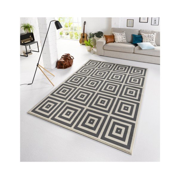 Sivo-bela preproga Hanse Home Mono, 70 x 140 cm-image-3