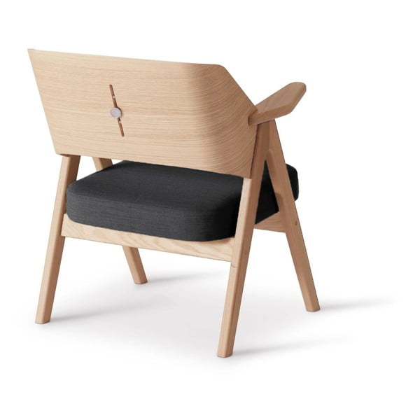 Temno siv fotelj iz hrastovega lesa Findahl by Hammel Me Tube-image-3