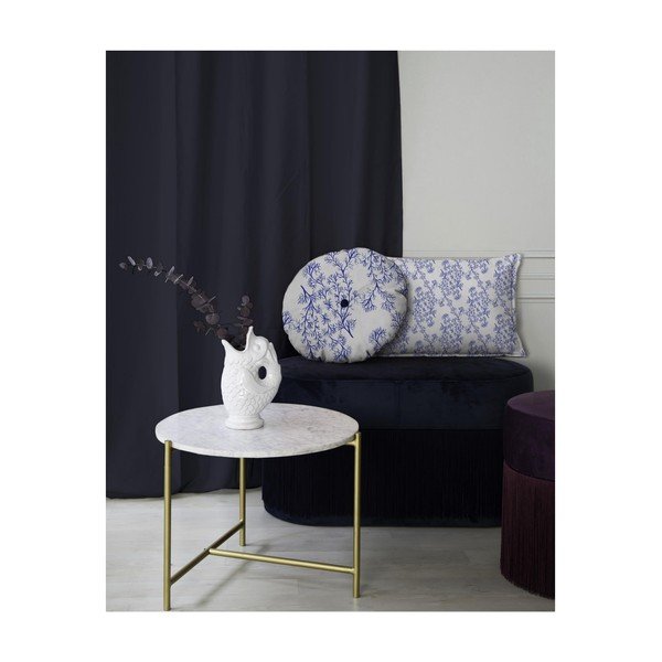 Okrogla okrasna blazina z žametno prevleko Velvet Atelier Sea, ⌀ 45 cm-image-2