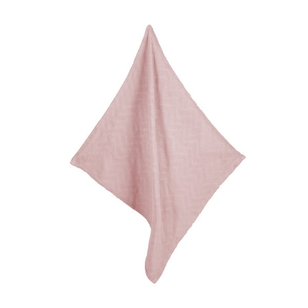 Rožnata pletena otroška odeja iz organskega bombaža 80x80 cm Lil Planet – Roba-image-4