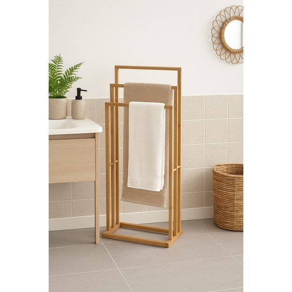 Bambusovo stojalo za brisače v naravni barvi Elva – Bonami Essentials-image-1