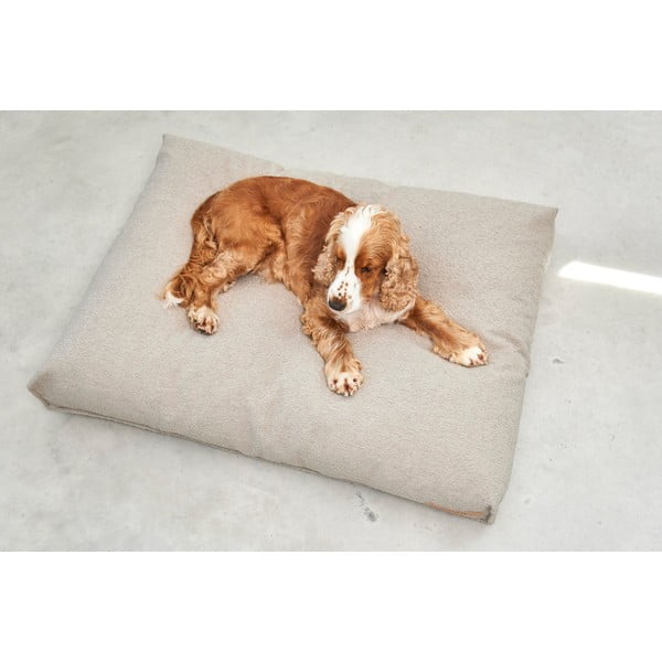 Svetlo rjavo ležišče za pse iz tkanine bouclé 120x90 cm Mondo Cappuccino L – MiaCara-image-2