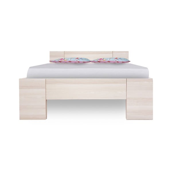 Enoposteljna postelja iz jesenovega lesa Evergreen House Sleep Well, 127 x 207 cm