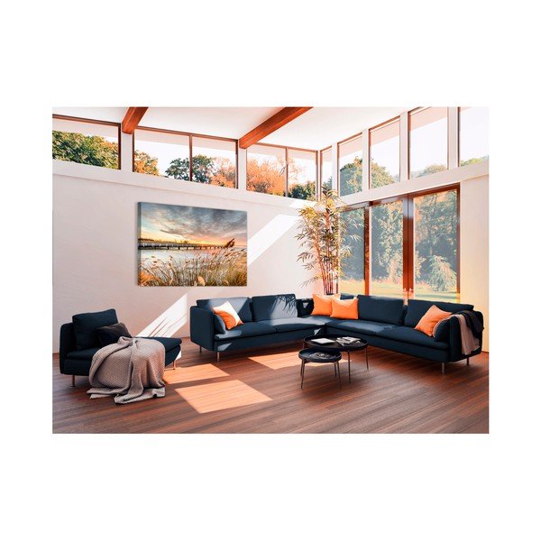 Slika Styler Platno Ob morju, pomol, 75 x 100 cm-image-1