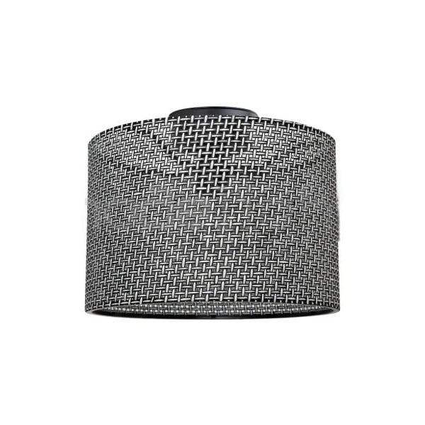 Siva stropna svetilka s tekstilnim senčilom ø 38 cm Goza – Squid Lighting-image-2