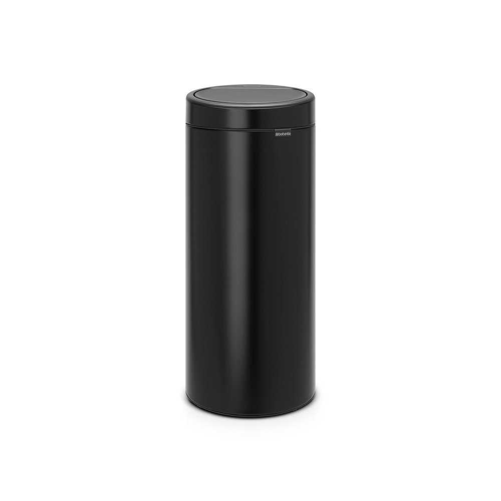Mat črn jeklen koš za smeti na dotik 30 l Touch Bin