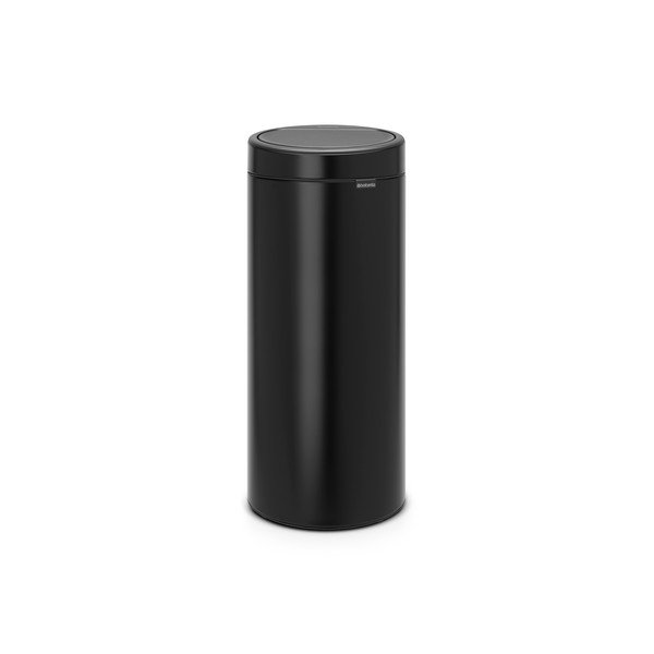 Mat črn jeklen koš za smeti na dotik 30 l Touch Bin – Brabantia