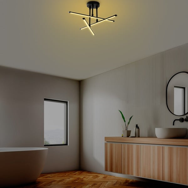 Črna LED stropna svetilka 26x51 cm Umut – Opviq lights-image-3