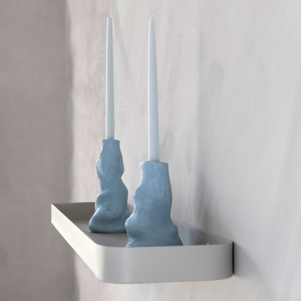 Svetlo siva jeklena stenska kopalniška polica Carry – Mette Ditmer Denmark-image-3