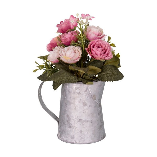 Sivo-bela vaza s cvetjem Antic Line