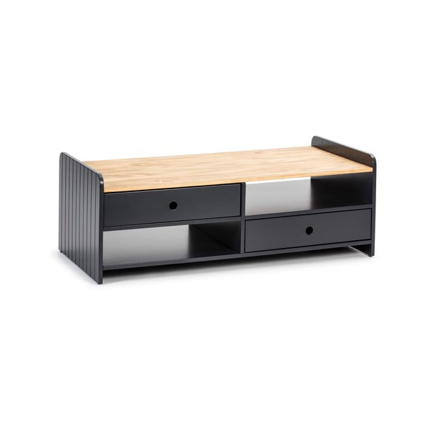 Siva kavna mizica z vrhom iz borovega lesa Marckeric Monte-image-1