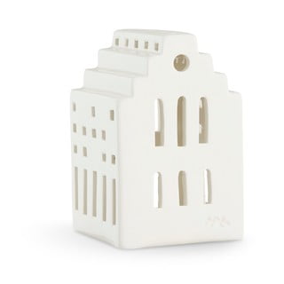Bela keramična svetilka Kähler Design Dolga cerkev, višina 10 cm