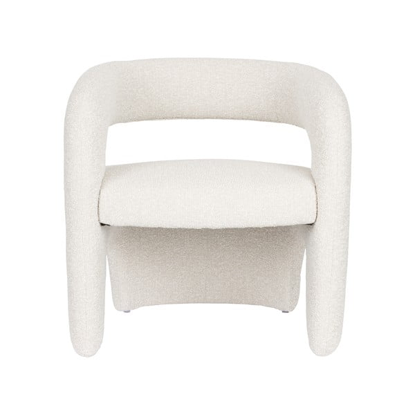 Bel fotelj iz tkanine bouclé Nova – White Label-image-2