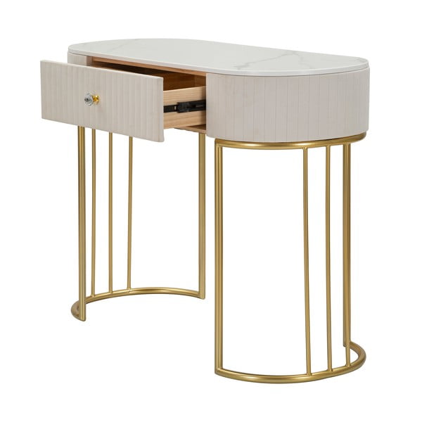 Bež konzolna mizica 100x40 cm Montpellier - Mauro Ferretti-image-3