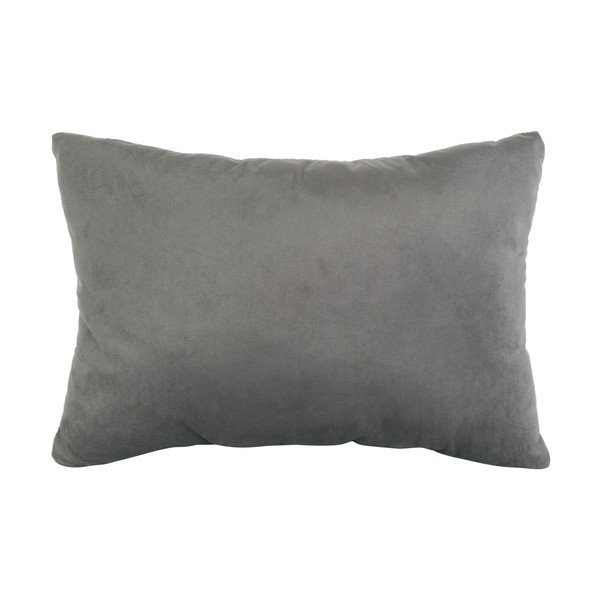 Siva žametna okrasna blazina PT LIVING Velvet, 60 x 30 cm-image-2