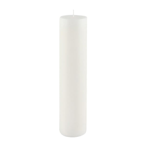Bela sveča Ego Dekor Cylinder Pure, čas gorenja 92 h