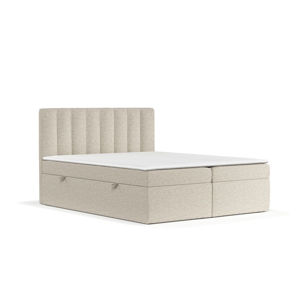 Boxspring postelja s prostorom za shranjevanje Novento