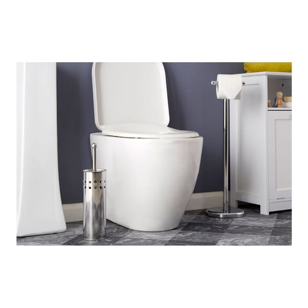 WC ščetka iz nerjavečega jekla v mat srebrni barvi Indy – Premier Housewares-image-1
