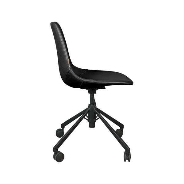 Črn pisarniški stol na kolesih Dutchbone Franky -image-3